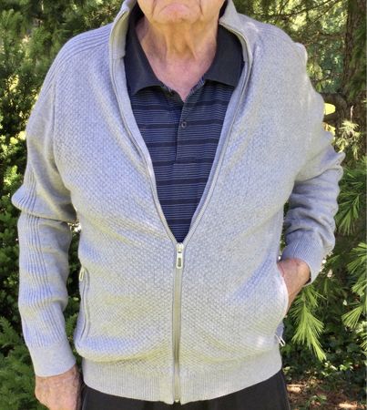 Tom Tailor - neuwertige, strukturierte Herren Strickjacke, M