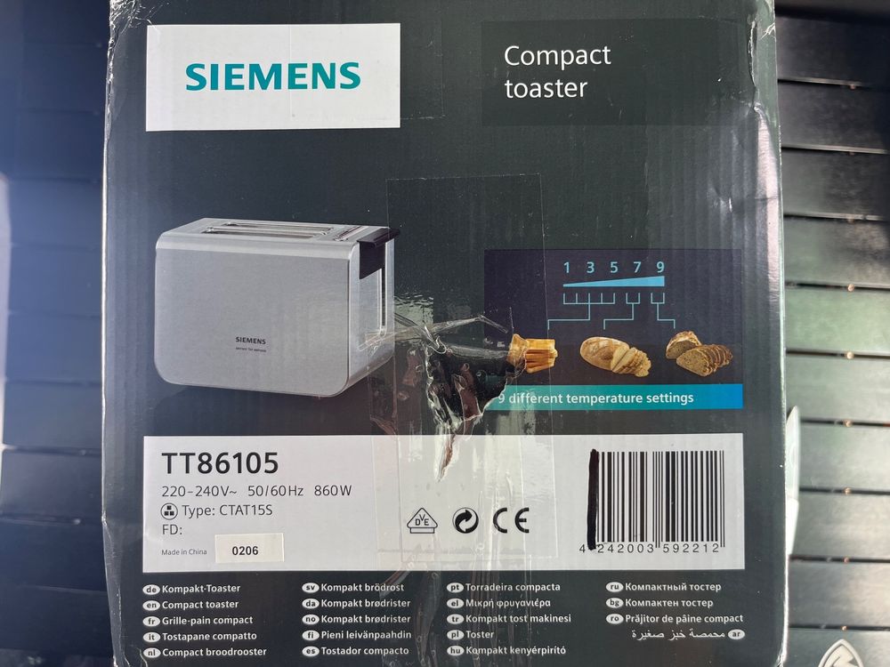 Siemens TT86105 Toaster 860W Kaufen auf Ricardo