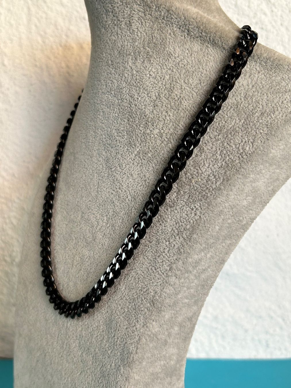Catenine: Schwarze Panzerkette -Herrenkette Gothik – Nuovo e nell'imballaggio originale da Laufen venduto da Bellavitaboom 5