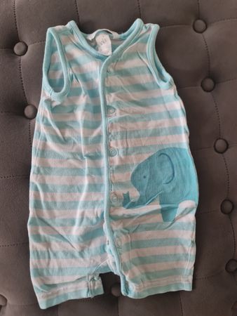Süsser Baby Sommer Strampler Gr. 62 mit Elefant Motiv