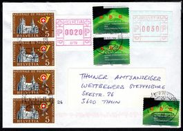 2025_Gebrauchsbrief mit SBK 320, AM, UIT 16 - handgestempelt