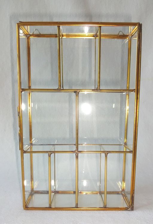 Herman Vitrine - Schwarzes Metall 80x40x105cm