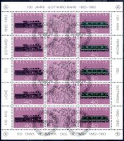 100 JAHRE GOTTHARD-BAHN BOGEN GESTEMPELT AUSGABETAG - XX123
