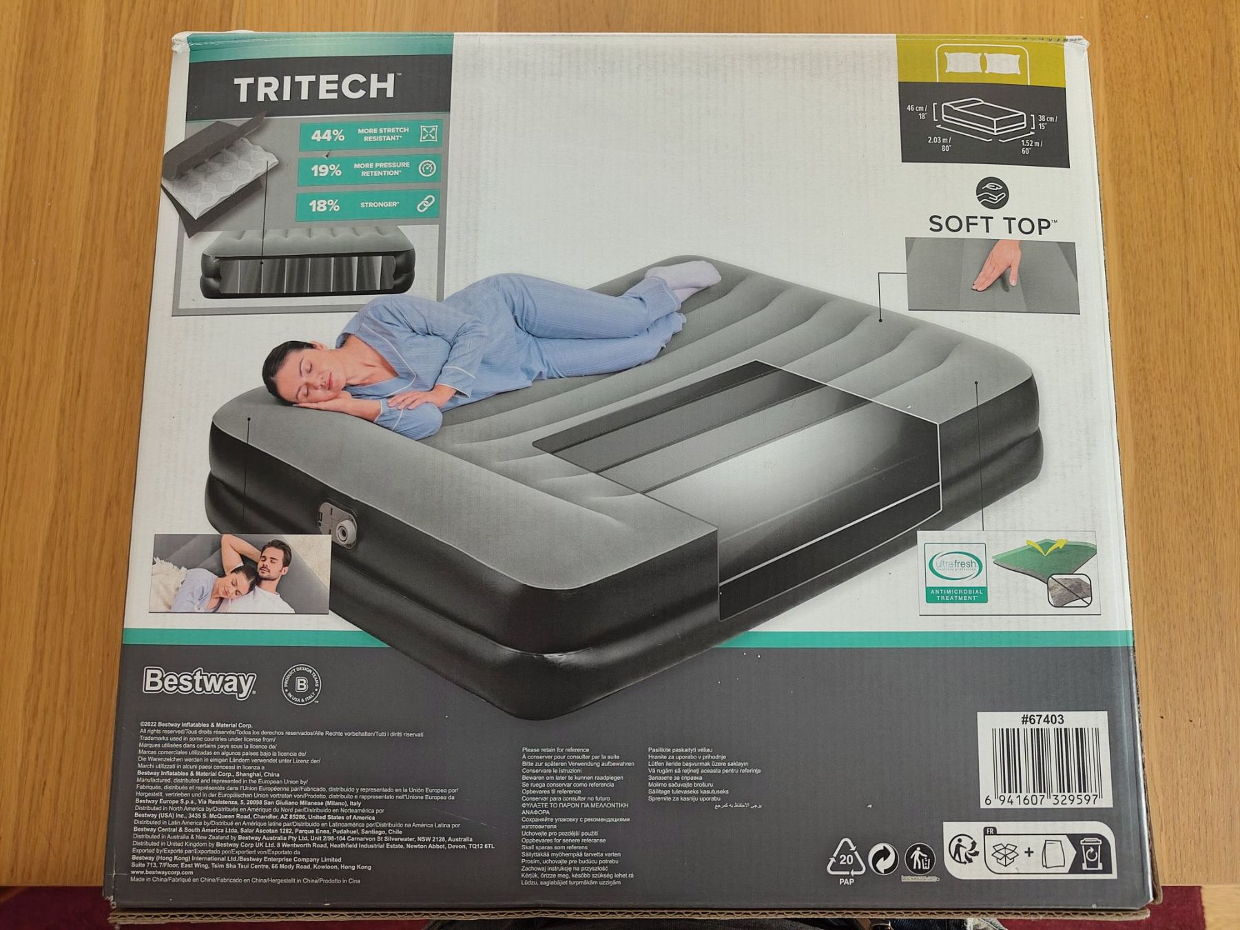 Bestway Materassi: Luftmatraze Bestway TriTech Queensize 203x152x46 cm – Usato da Wiesendangen venduto da JohnDoe 1
