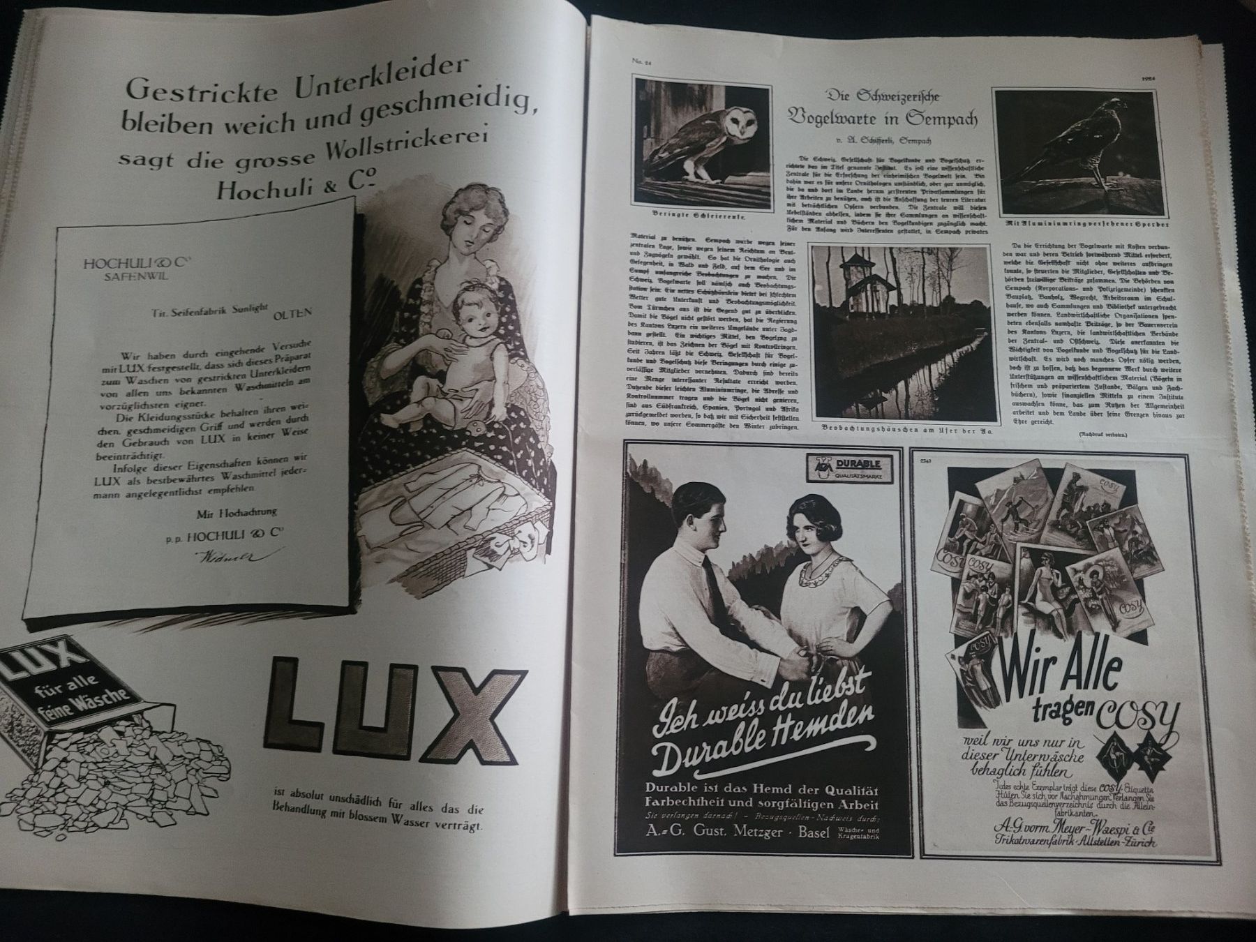 Zeitschriften & Magazine: Schweizer Illustrierte 1924, Antik – Gebraucht aus Kriens von KTP 5