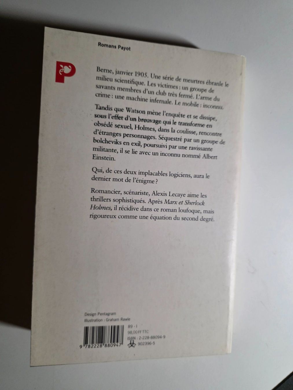 Libri: Alexis Lecaye - Einstein et Sherlock Holmes - 1989 – Usato da Walterswil BE venduto da Lonitti 2