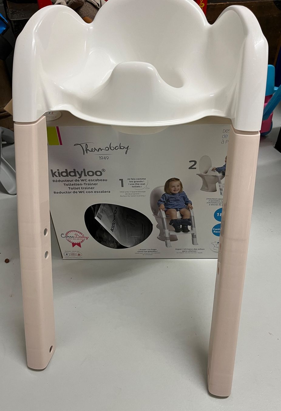 WC: Toilettentrainer KIDDYLOO, beige – Nuovo (secondo la descrizione) da Burgdorf venduto da wiwy51
