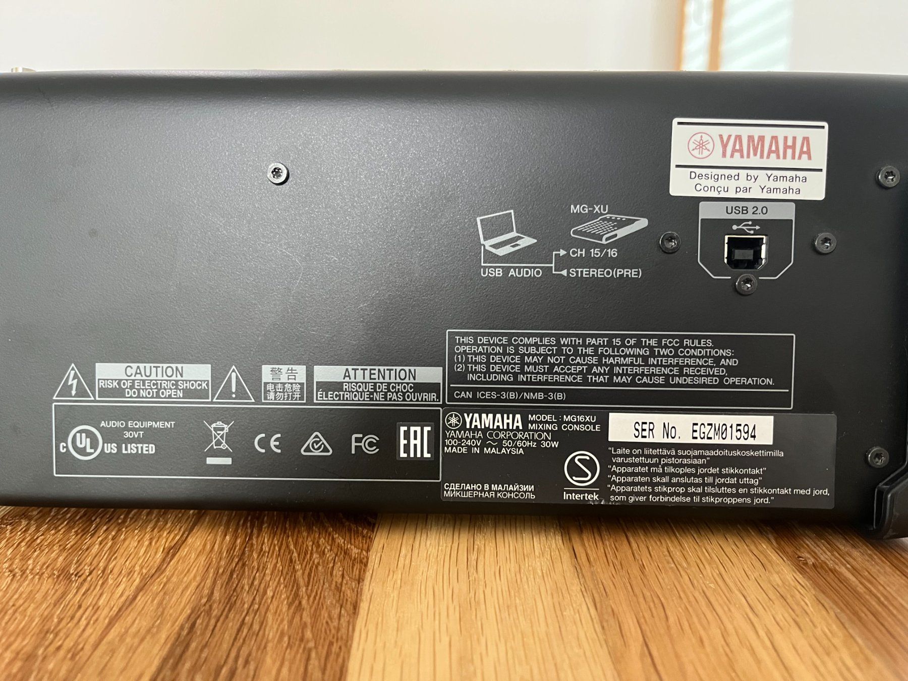Yamaha Console di mixaggio: Yamaha Mischpult MG16XU – Usato da Aarwangen venduto da gold68 1