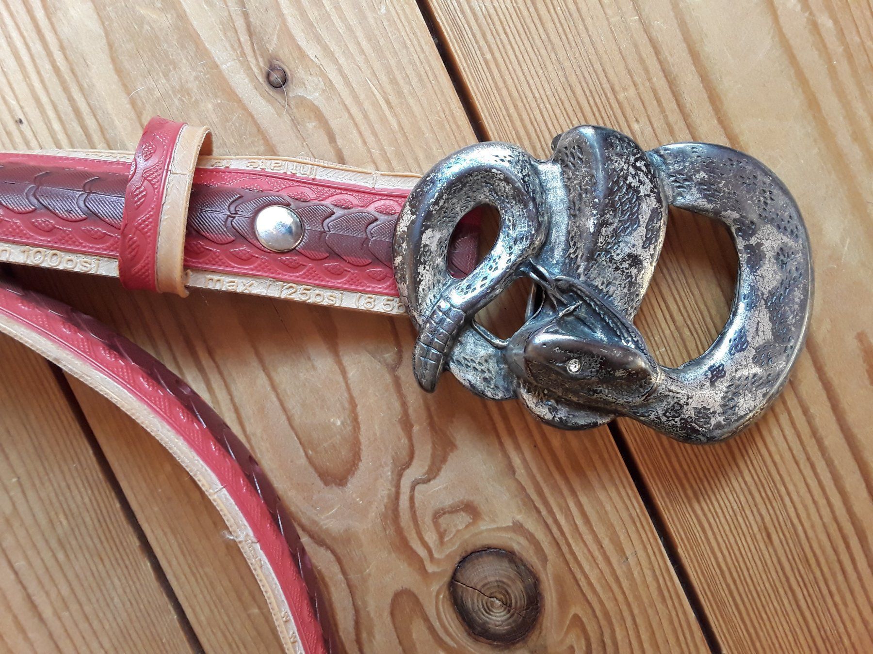Cinture: Gürtel mit Schlangenschnalle – Usato da Wattwil venduto da tannenmeise73