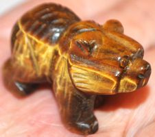 Deko – Heilstein F-659 – Bär – Tigerauge ca. 4x2,5x2cm 28,80