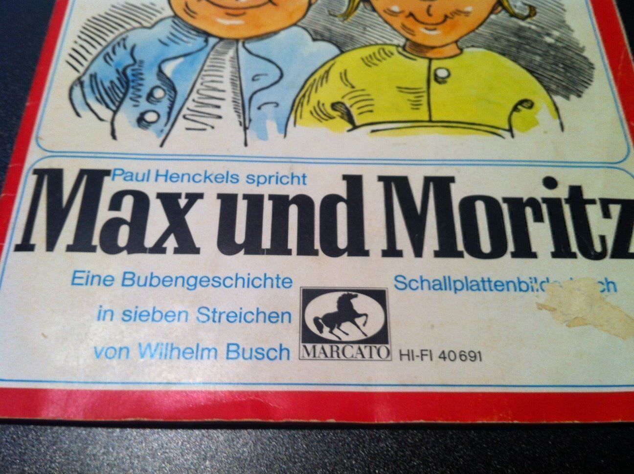 Dischi in vinile: Wilhelm Busch, Single "Max und Moritz" – Usato da Einsiedeln venduto da Fundgrube59 2