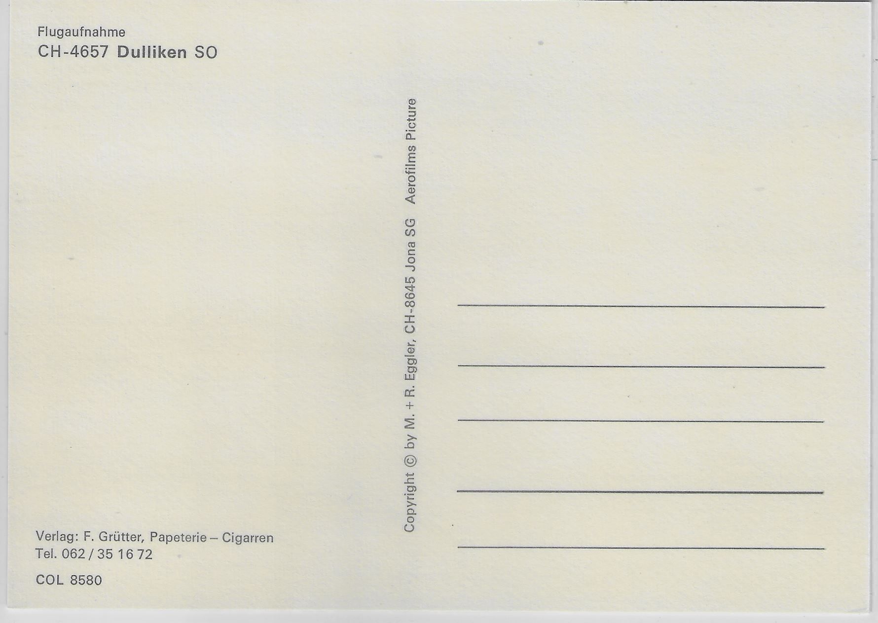 Cartoline postali: Flugaufnahme Dulliken SO – Antico da Ettingen venduto da Kartenplanet 1