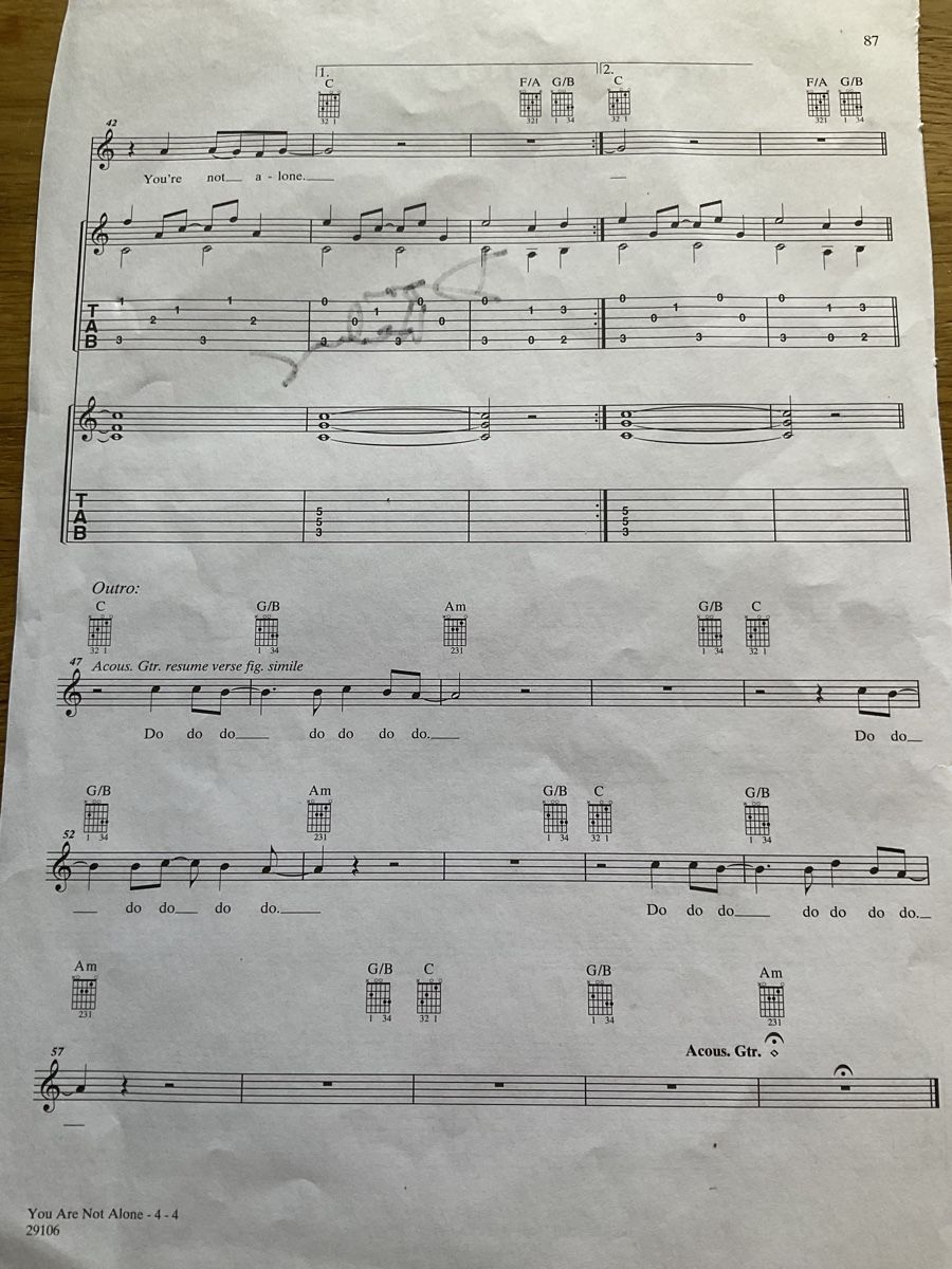 Autografi: Eagles Notenblatt Don Henley original – Usato da Hittnau venduto da workaholic60 2