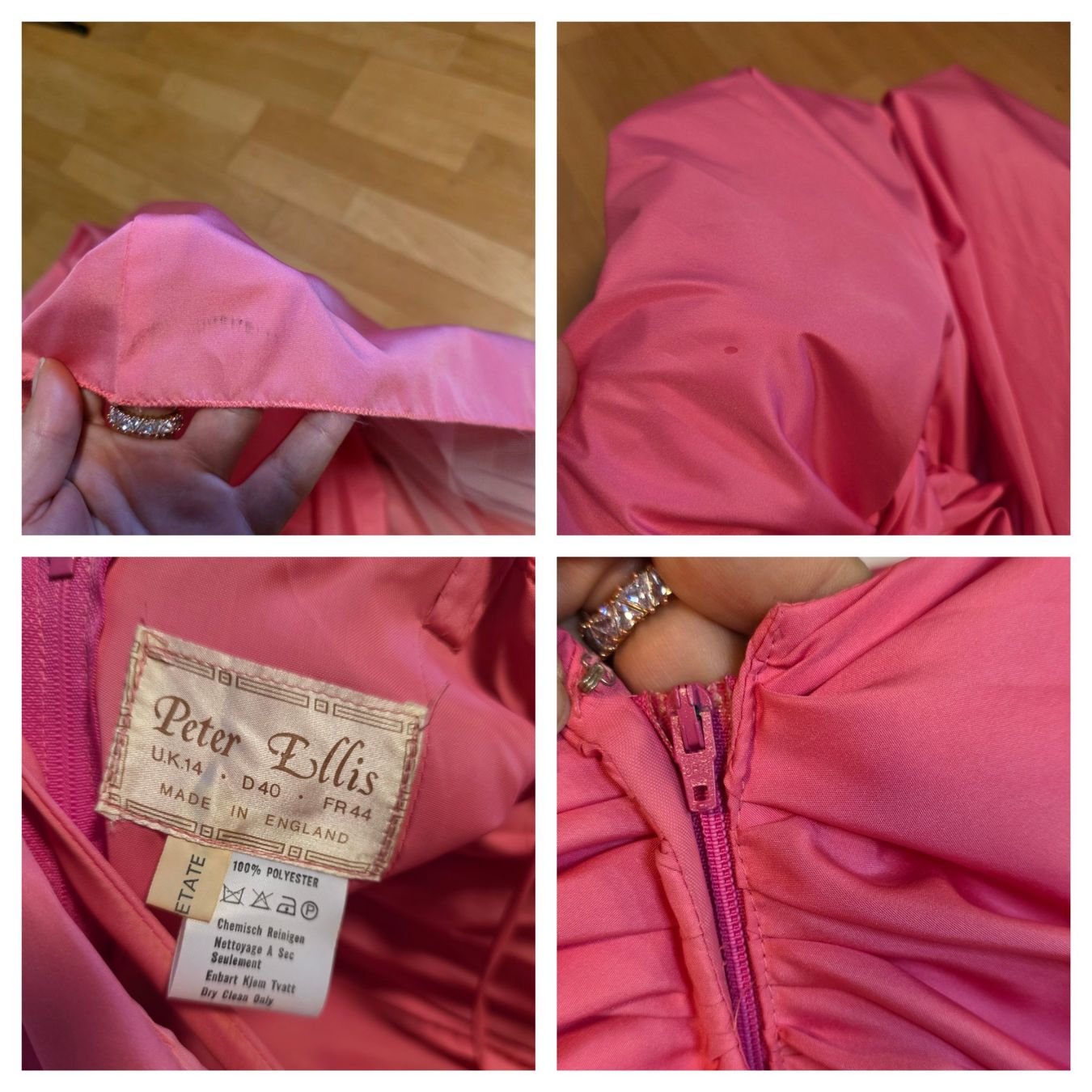 Vestiti: Vintage Kleid Pink 80er M England – Usato da Wald ZH venduto da CapLux 6