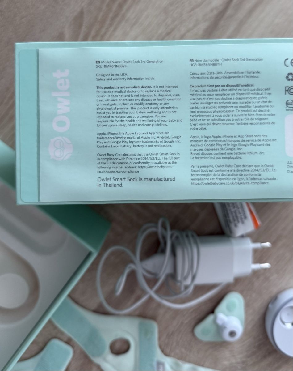 Babyphones: Owlet Smart Sock 3rd Generation – Gebraucht aus Boswil von hey.itsme 1