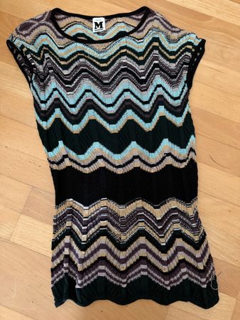 Vintage Missoni Top schwarz blau braun Gr. 38 guter Zustand