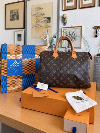 Louis Vuitton Speedy 30 full set🤎🤎