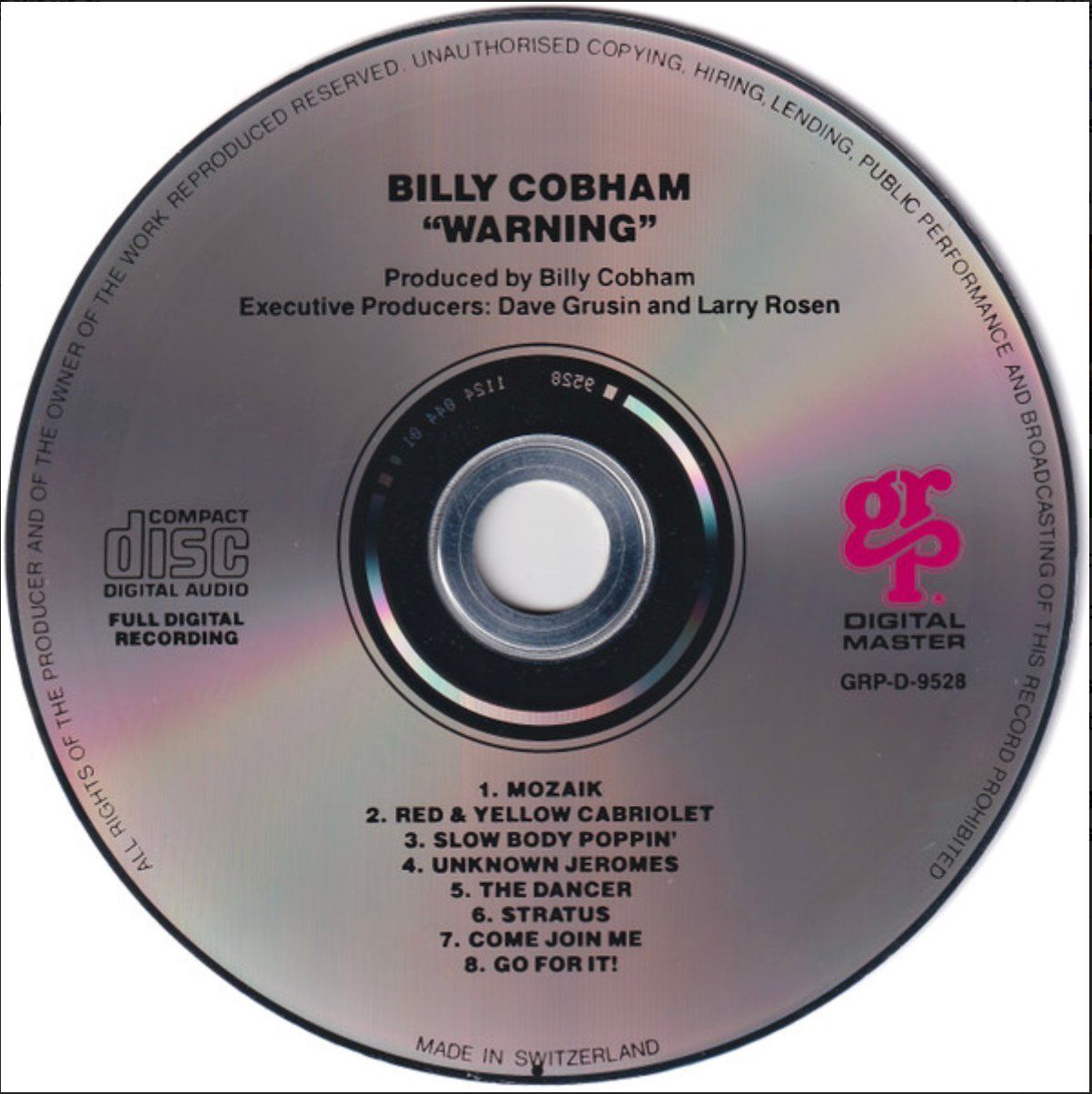 CDs: Billy Cobham - Warning – Gebraucht aus Brunnen von Barfly5 2