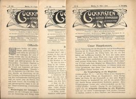 3 Exemplare Guckkasten des Berner Männerchor 1904