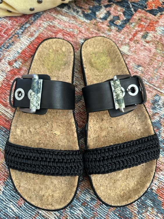 MAISON SCOTCH leather slides, 38, worn once! 1