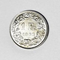 1 Fr. Silber Schweiz 1962