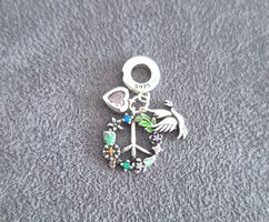 Silber Charm Peace +Garantie