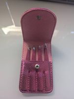 Pinzetten Set 4-teilig mit Etui pink -neu