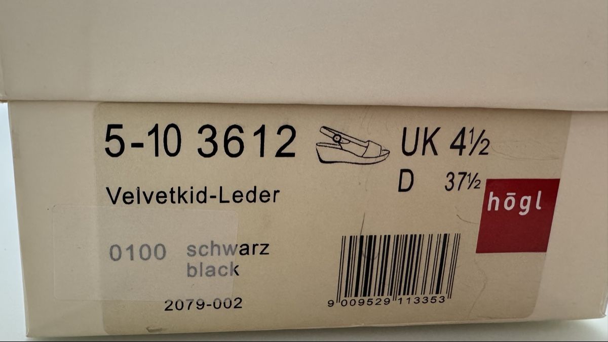 Högl Scarpe da donna: Högl Sandalen Schwarz, echtes Wildleder – Usato da Bülach venduto da Naples60 4
