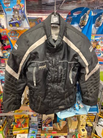 Road Motorradjacke Textil, Schwarz, Grösse 134/140 R