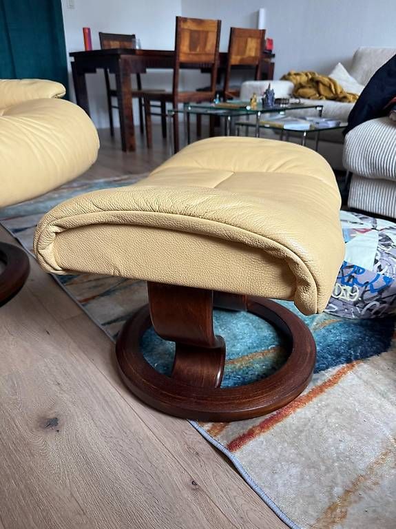 Stressless Poltrone: Fauteuil Stressless beige avec repose-pieds – Usato da Porrentruy venduto da mathis.broquet 3