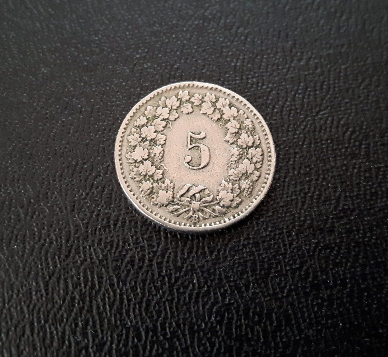 Alle Münzen: 5Rp. / 5Cent. 1902 – Gebraucht aus Zürich von brinkosos 1