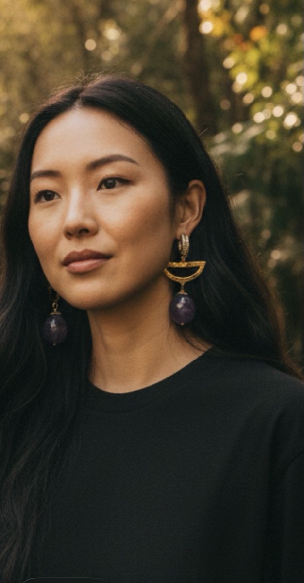 Boucles d'oreille: Ohrringe mit Amethyst Edelsteinen – Neuf avec emballage d'origine à Kriens par Hortensie6 4
