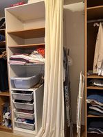 Armoire/penderie IKEA PAX blanche 100x240 avec tiroirs