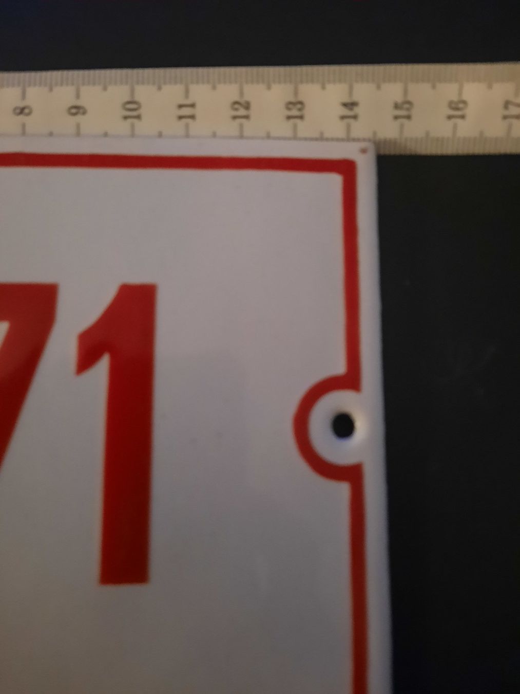Schilder: Targa smaltata, numero civico 571 – Gebraucht aus Biasca von Old_6blh 2