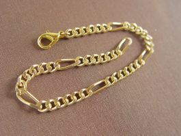 Vergoldetes Armband, 22 cm
