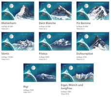 Swiss Crypto Stamps ID:1-8 mit NFT