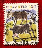 CH Briefmarken Stempel   