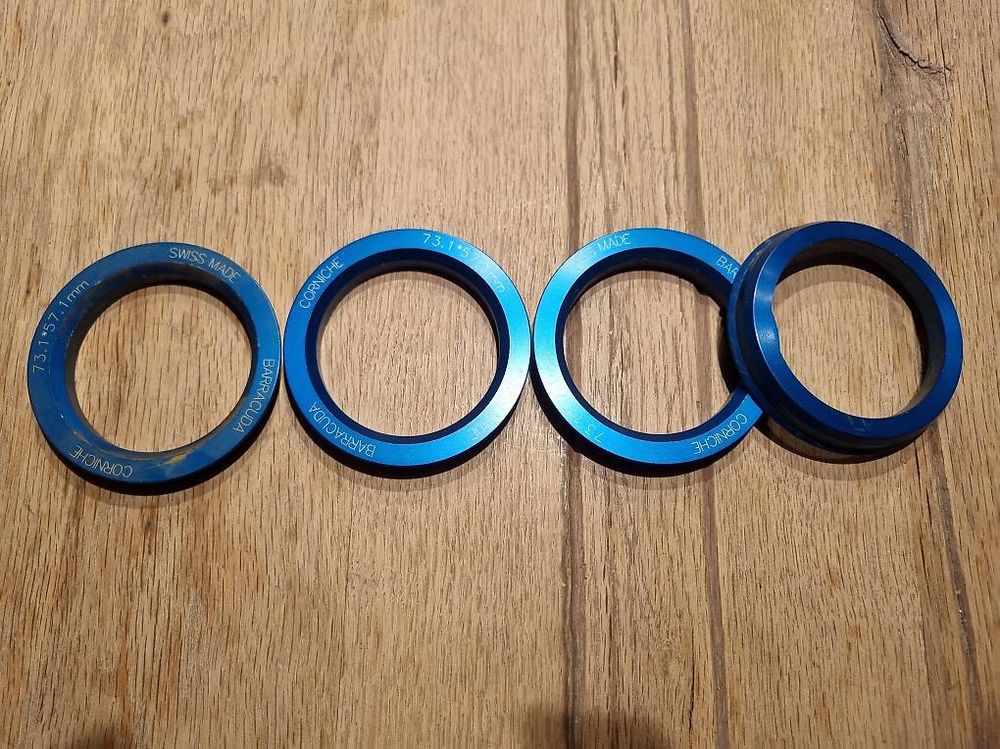 4x Zentrierringe 72.6 Auf 67.1 Mm – Kunststoff Für Radnaben, Schwarz – X AUTOHAUX