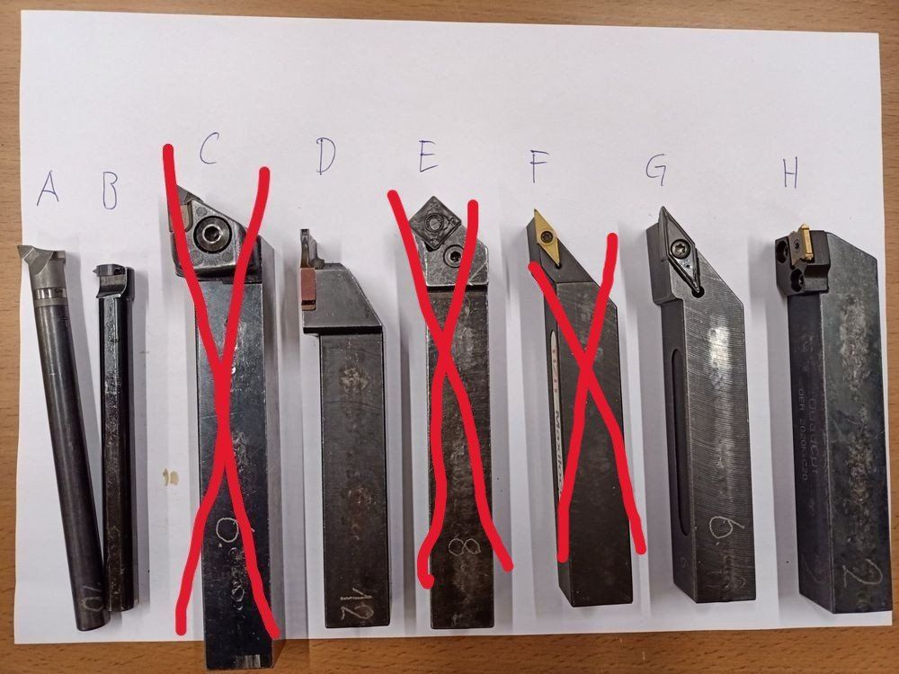 Tutti gli attrezzi: Diverse Drehstähle gebraucht inkl. Wendeplatte – Usato da Abtwil SG venduto da PK89