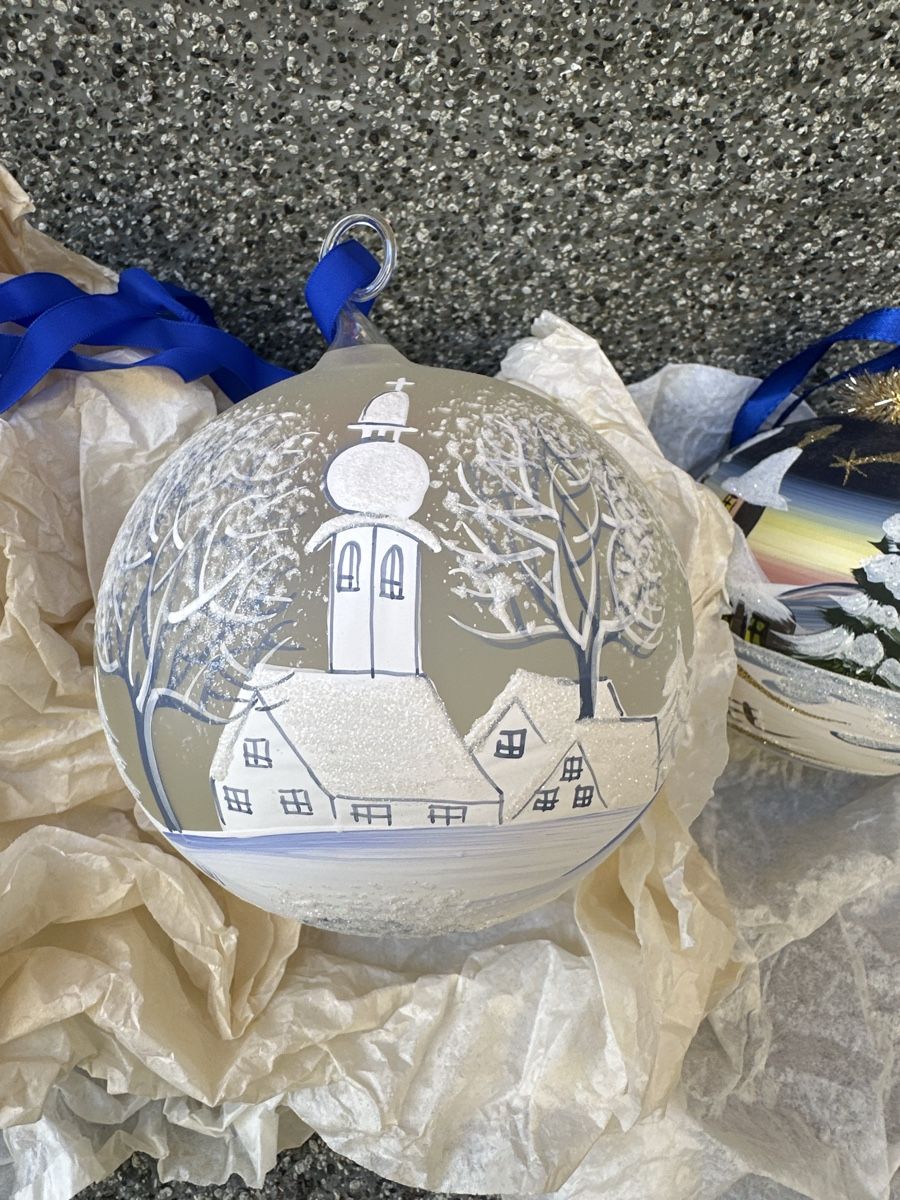 Tutte le decorazioni: 4 Handgemalte Glas Weihnachtskugeln  – Usato da Oberentfelden venduto da vilibrand 4