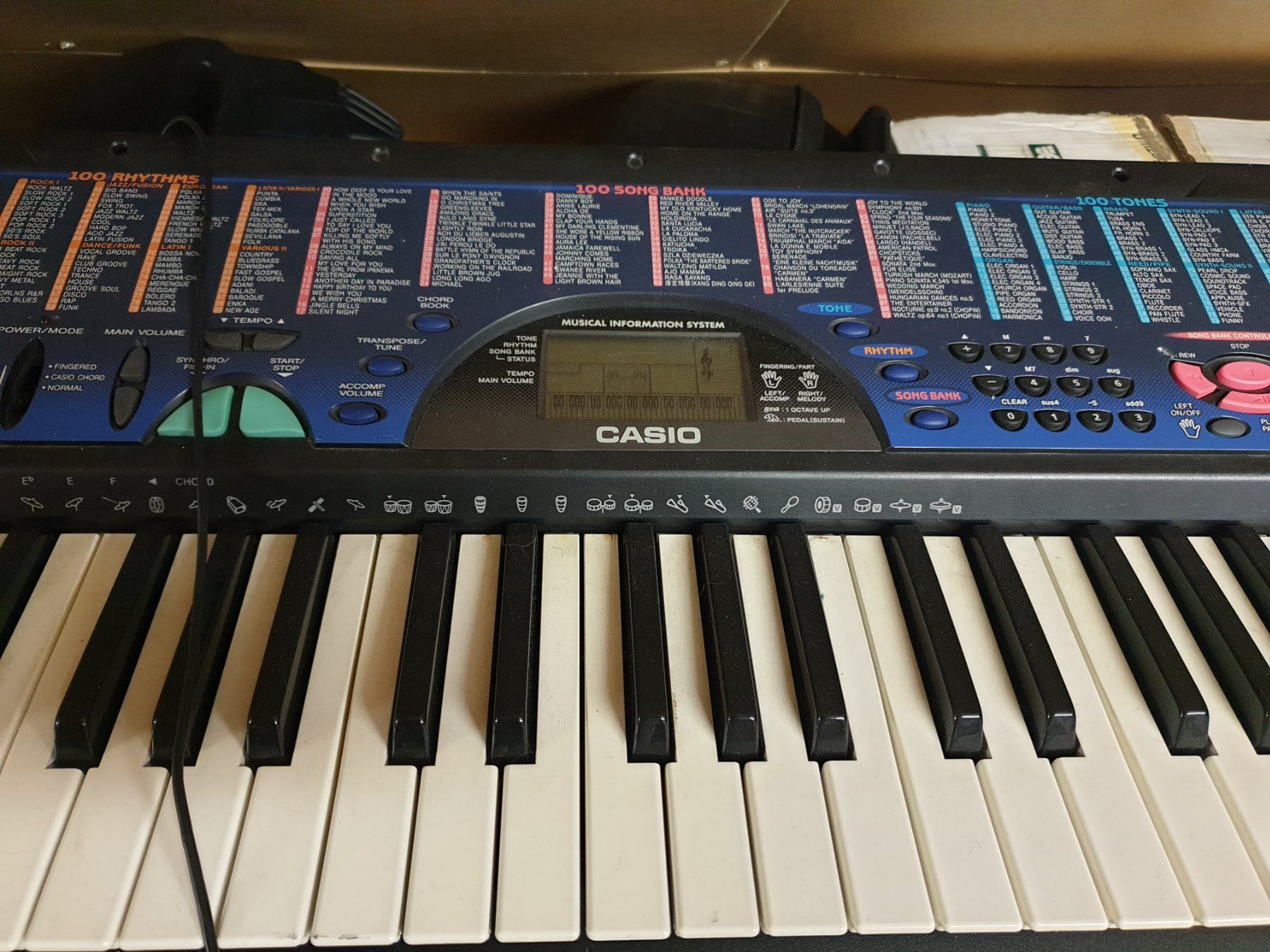 Strumenti musicali: Casio Keyboard CTK-495 mit 100 Songs – Usato da Rickenbach LU venduto da trucker.s 1