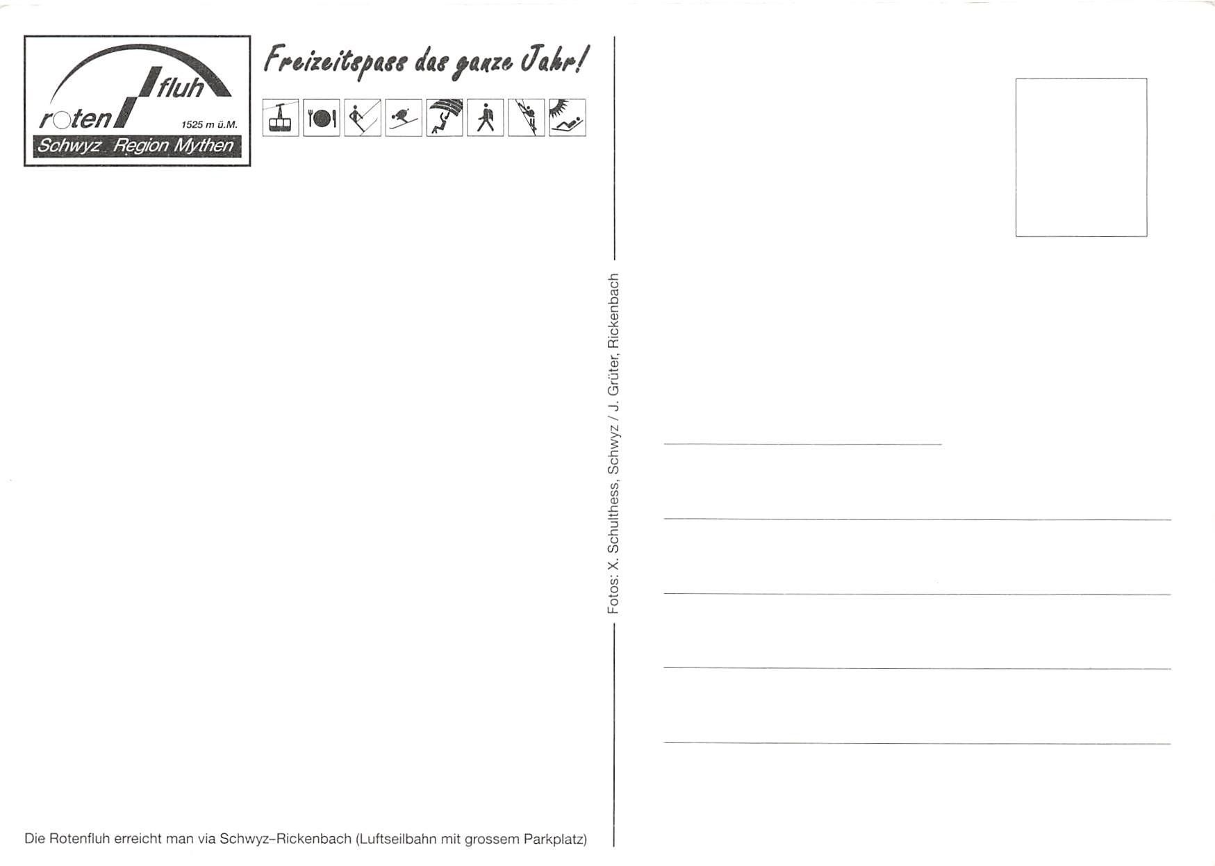 Cartoline postali: 2 AK's Rotenfluh - Schwyz – Usato da Schwyz venduto da Seffi56 3