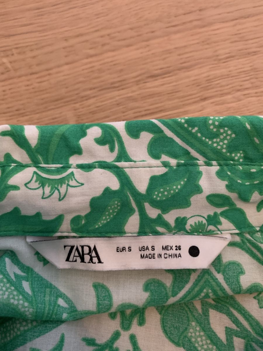Zara Vestiti: Zara grünes Blusenkleid / Grösse S – Usato da St. Gallen venduto da delideja01 3