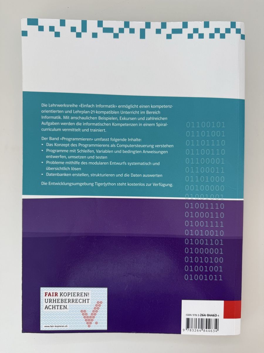 Livres: Informatik Lehrbücher Programmieren und Robotik Klett Balmer – Neuf (Voir description) à Herrliberg par eli_7shd 4