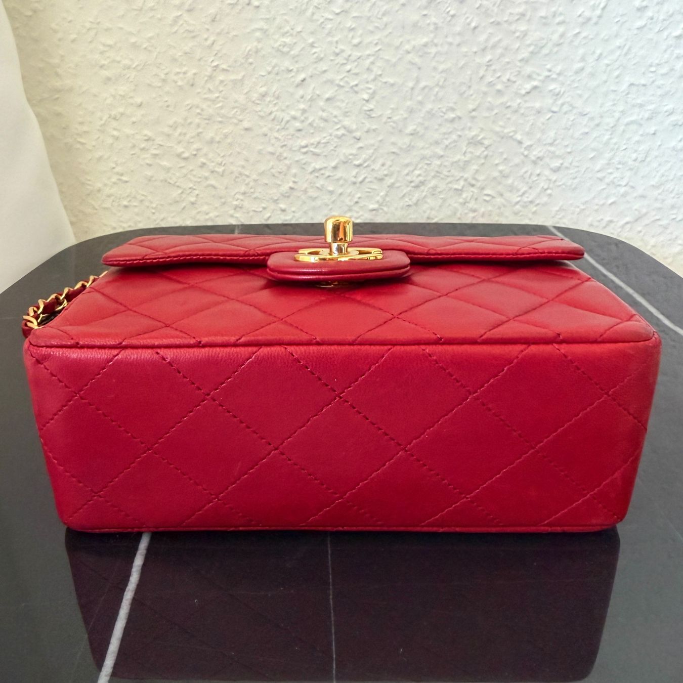 Chanel Borse da donna: RARE Authentique Sac CHANEL Timeless Square rouge – Usato da Carouge GE venduto da loveluxury 6