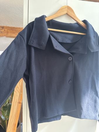 Damen Jacke dunkelblau mit Knopfverschluss guter Zustand