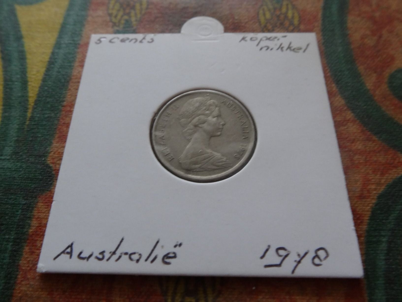 Tutti le monete: AUSTRALIA  5  Cents  1978 – Usato da Romanel-sur-Lausanne venduto da Swift13
