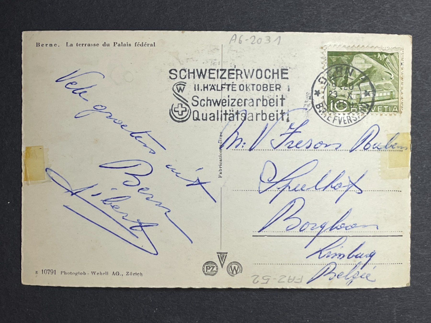 Cartes postales: Bern, Terrasse vom Bundeshaus – D'occasion à Steg VS par _vinci_ 1