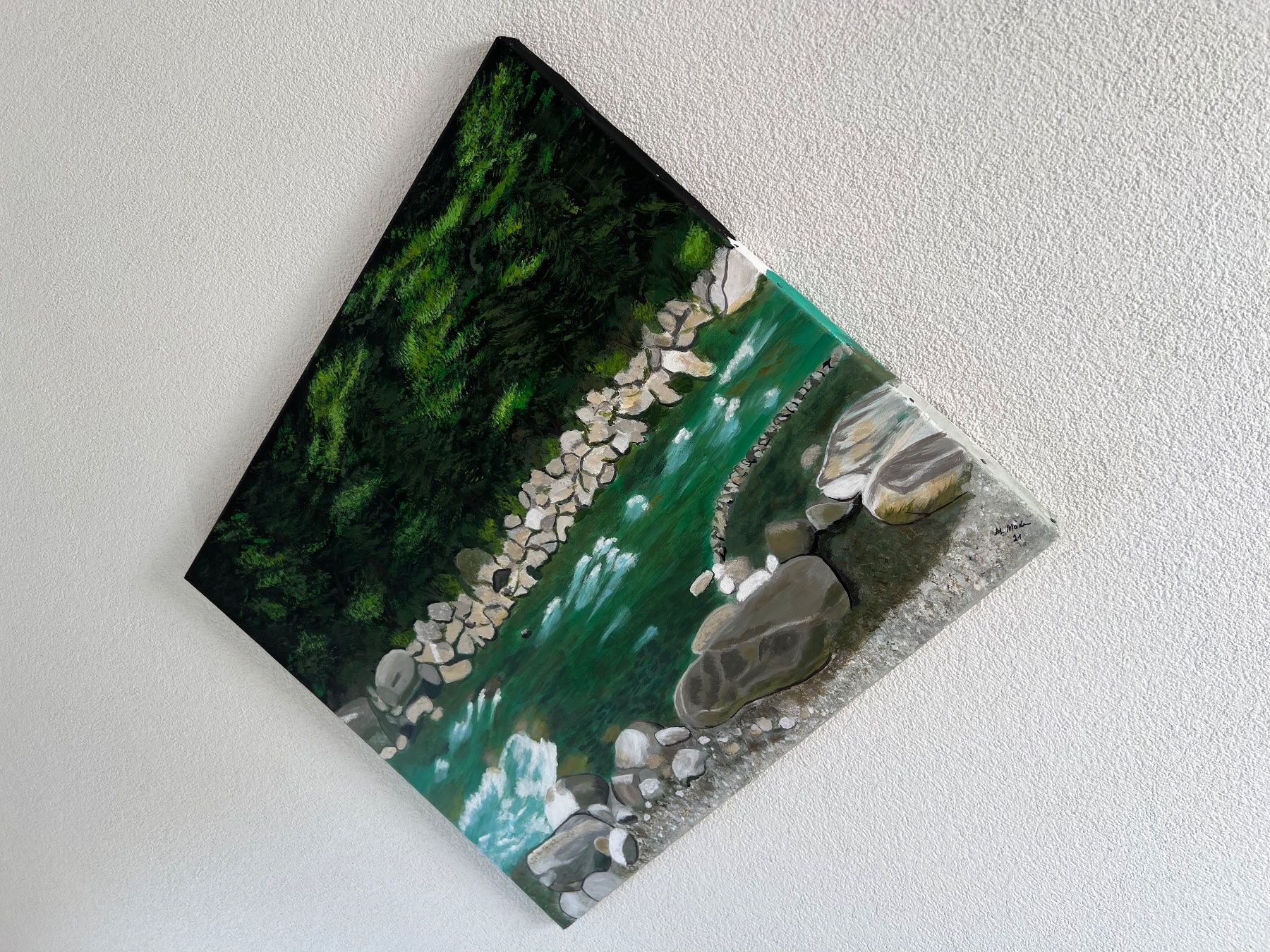 Gemälde: Acryl Bild, vom Grosi (1940) – Neu (gemäss Beschreibung) aus Biel/Bienne von HB13 3