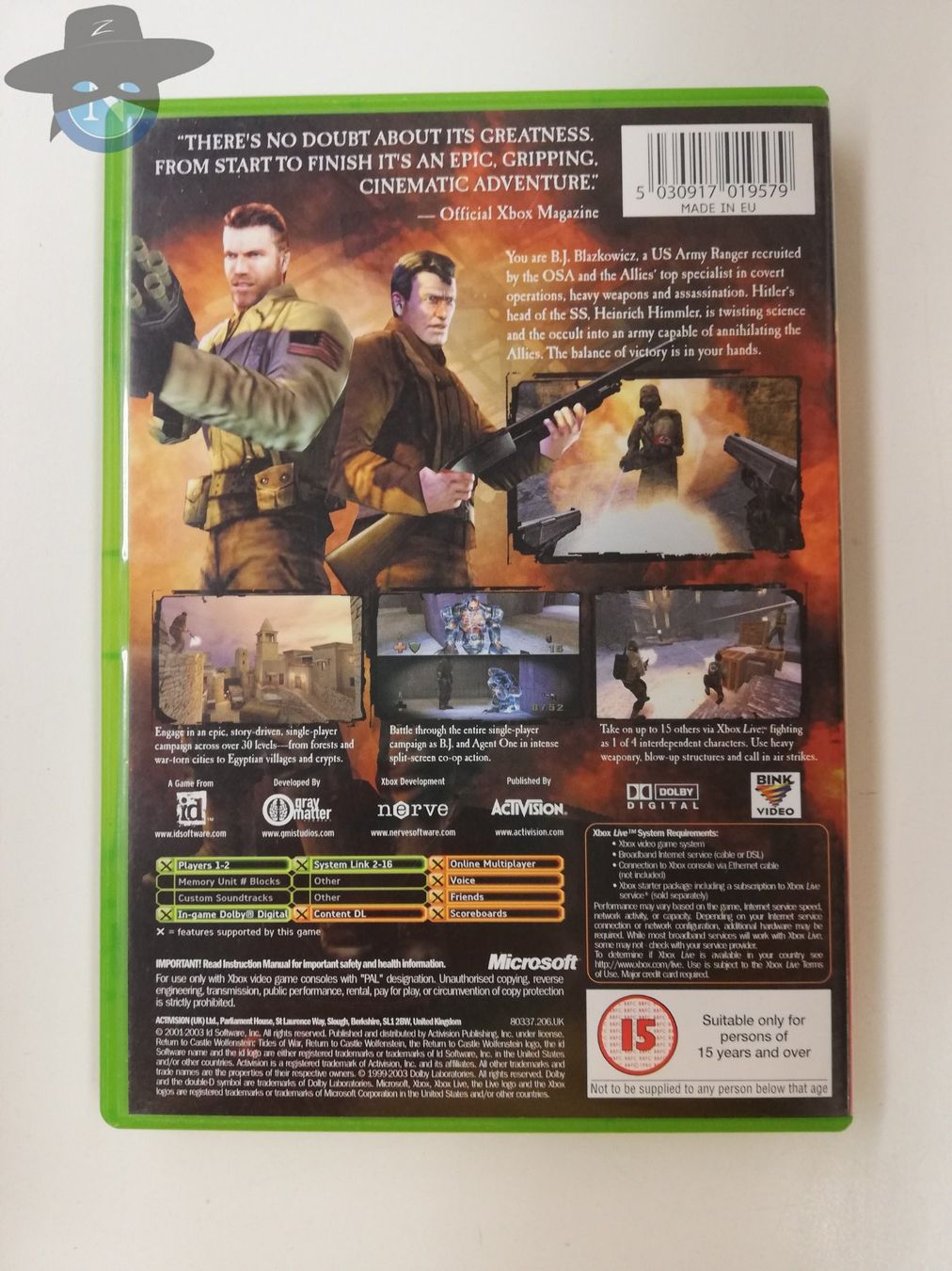 Microsoft Giochi: Wolfenstein - Tides of War   UK Version / Xbox OG Classic – Usato da St. Gallen venduto da zorro_dc 1